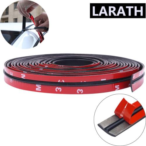 Car Rubber Seal Strips Auto Seal Protector Sticker Window Edge Windshield Roof Rubber Sealing Strip Noise Insulation Accessories