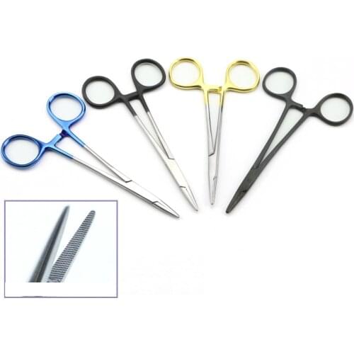 Needle holder stainless steel 12.5cm surgical operating instrument double eyelid tool needle forceps