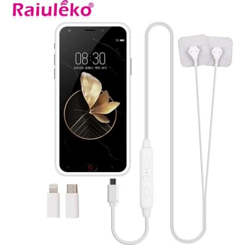 EMS Muscle Stimulator Body Massager Phone Connection Acupuncture Back Neck Tens Physiotherapy Machine Therapy Electric Massage