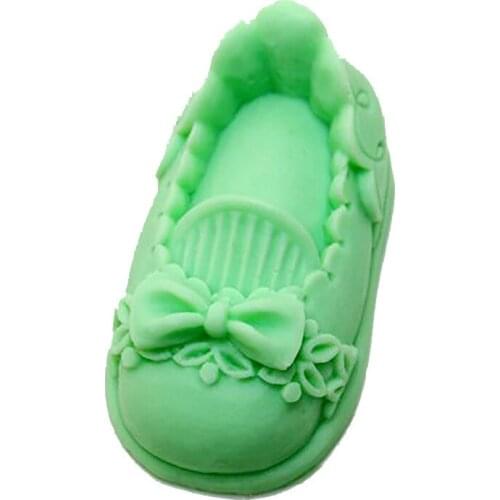 Soap Mold Diy Handmade Soap Silicone Mold Soap Mold Bow 3D Shoes BKSILICONE