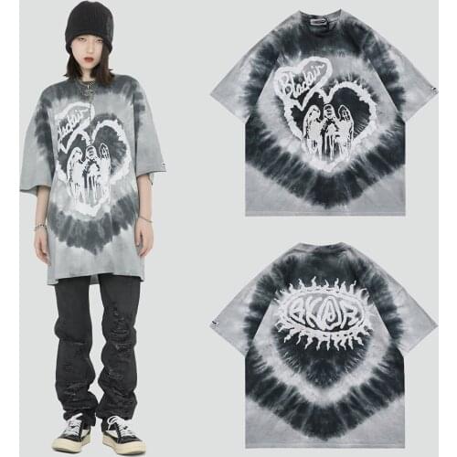 Mens T-shirt Hip Hop Oversized Print 2021 Casual Harajuku Streetwear Summer Short Sleeve cotton Tops Tee Tshirt