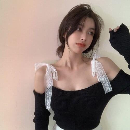 Женские пуловеры с открытыми плечами GRUIICEEN China At AliExpress