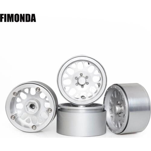 4pcs RC Aluminum 2.2 Inch Beadlock Wheel Rims for 1/10 RC Crawler Car Axial SCX10 90046 Traxxas TRX4 RR10 Wraith 90053 D90 D110