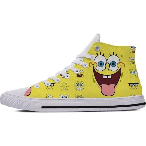 Sports Shoes for Men Running Print Cartoon SpongBob SquarePants Patrick Star Squidward Tentaclesmen Casual Shoes Men Sneakers