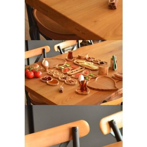 22 piece Breakfast Set Dinning Table set Fork Knife Presentation Plate Bowl Spoon Lid