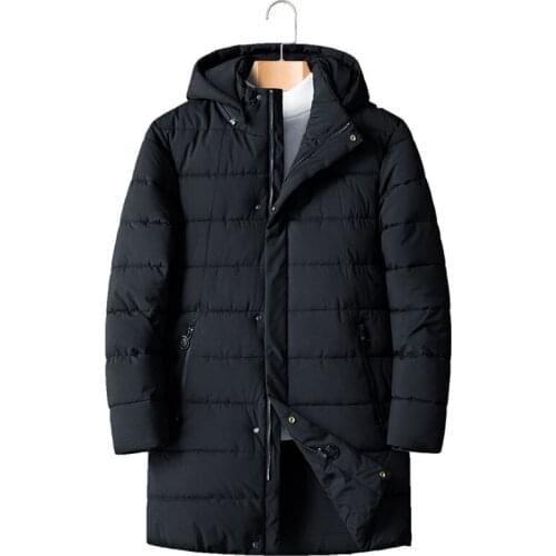 New 8XL 7XL 6XL Plus size Male Winter Warm high quality Parka Jacket Men Casual Solid Loose Jacket Long cotton-padded clothes