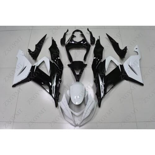 Fairings for Kawasaki Zx6r 2013 - 2016 Black White Bodywork for Kawasaki Zx6r 15 16 Fairing Kits for Kawasaki Zx6r 2015