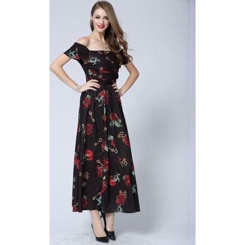 Olddnew Off-the-shoulder Summer Dresses