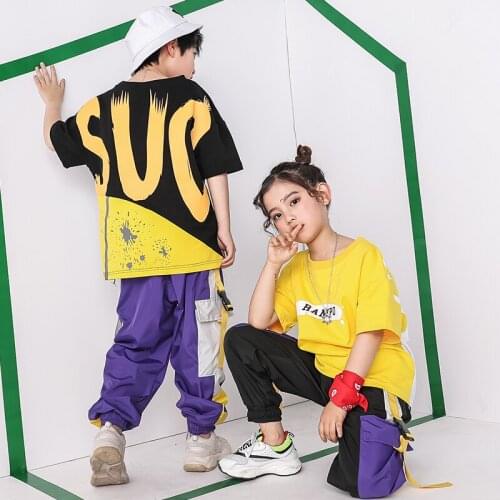 Pally elves 2020 Summer Boy Girl Clothing Rampo T-shirt Elastic Ankle Pants Pance Set