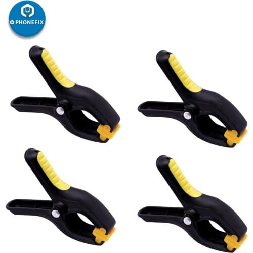 4pcs Plastic Clip Fixture LCD Screen Repair Fastening Clamp for iPhone Samsung Mobile Phone Tablet LCD Screen Repair Holder