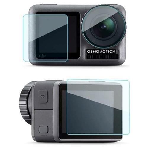 60pcs Lens screen Tempered glass films Explosion-proof film Protection for dji osmo action camera Accessories