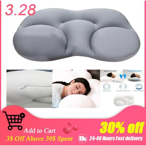 All Round Cloud Egg Sleep Pillow Soft Breathable 3D Ergonomic Center Egg Groove Design Sleep Pillow Orthopedic Neck Pain Release