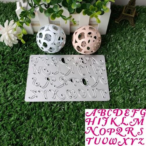 26 caps Alphabet Letter Number Cutting Dies for card Stencils for DIY Scrapbooking-photo album Decorative Paper Cards