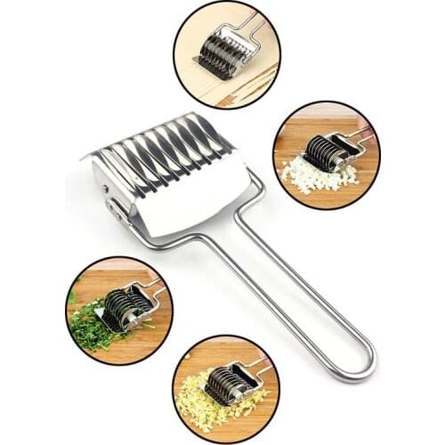 AG Pressing Machine Non-slip Handle Kitchen Gadgets Spaetzle Makers Noodles Cut Knife 1PC Manual Section Shallot Cutter