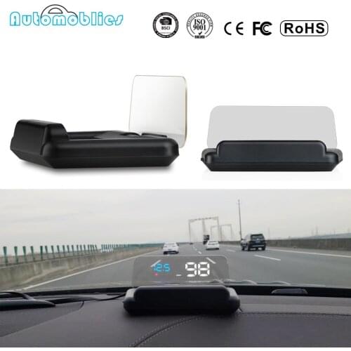 5" HUD Head-Up OBD 2 in 1 Display Car-styling Hud Display Overspeed Warning Windshield Projector Alarm System Universal Auto
