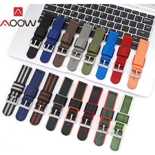 18mm 20mm 22mm 24mm Woven Nylon Strap Quick Release Sport Replacement Band for Samsung S3 Huawei Watch GT 2 46mm Amazfit GTS 2e