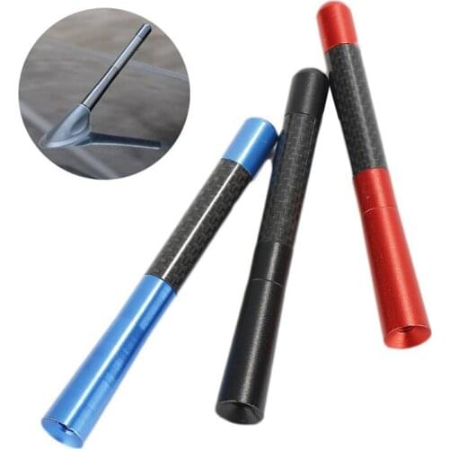 4 colors Universal Aluminum Real Carbon Fiber Antenna Vehicle Car Radio Antenna Replacement Car Antenna Auto Accessories