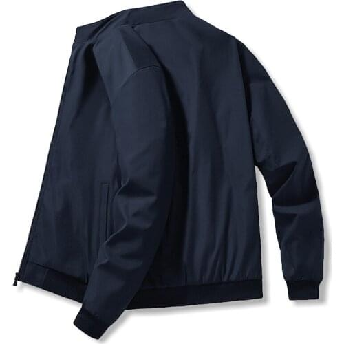 Spring Autumn Jacket Men Casual Streetwear Stand Collar Thin Bomber Jacket Men Plus Size M-5XL Baseball Jacket Coat Men Clothing