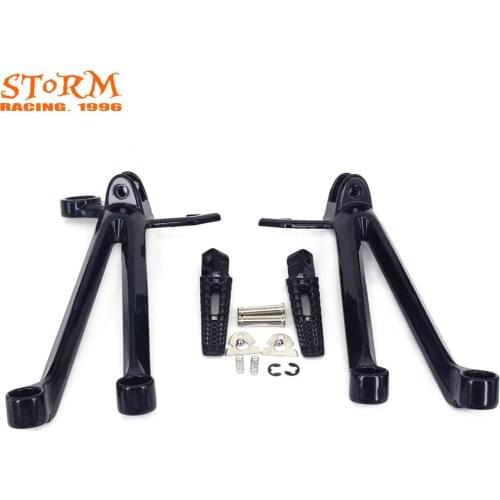 Rear footpegs Foot pegs Footrest Pedals Bracket For SUZUKI GSXR1000 GSXR 1000 GSX1000R 2005-2006 2005 2006 05-06 05 Motorcycle