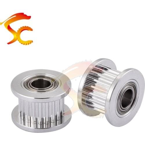 1pcs/lot 2GT 20 teeth Idle pulley 20 tooth timing Gear Bore 5mm for belt width 6MM with Teeth