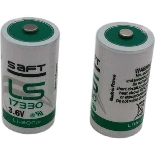 2pcs/lot SAFT LS17330 3.6V 2100mAh 2/3A 17330 disposable non-rechargeable batteries cell for Detector Gas alarm lithium battery