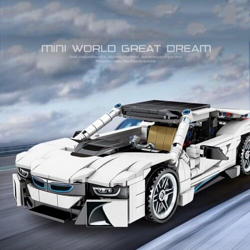 625pcs Technic Racing Building Blocks MOC Simulation Super Sports Car Model Bricks DIY Toys for Boys Kids Birthday Gifts