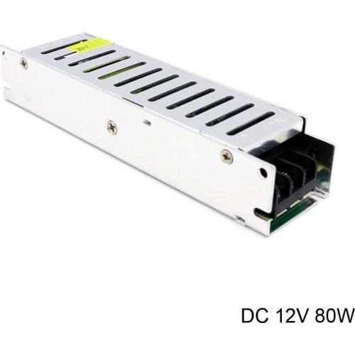 AC to DC 12V Power Supply Output 80W Long Strip Mini Switching Power Supply for Led Light