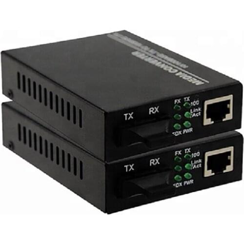 Manufacturer Pricing 10/100M Media Converter Single mode optical with dip switch USB Connector+LFP function 113C. Pair price