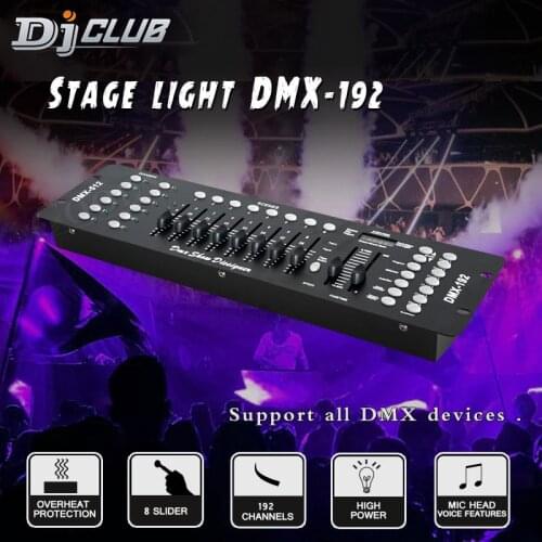 Dmx Console Stage Lighting Controller 192 Channels Dmx Stage Moving Head Or Led Par And Fog Controller For Dj Equipment