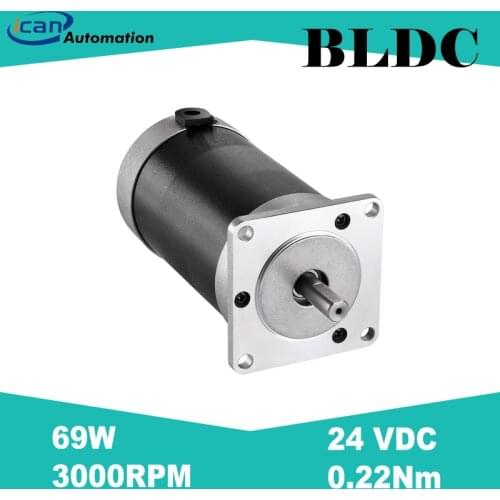 ICAN 69Watt BLDC 24v 3000RPM 22Ncm High Speed Brushless Motor