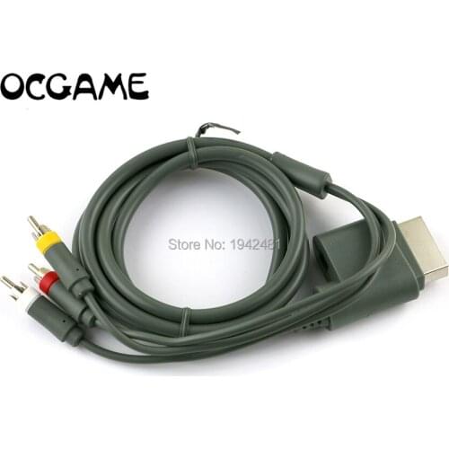 OCGAME 1.8M Game Console to Display Component Video Cable HD TV Audio Video AV Cable Cord RCA for Xbox 360