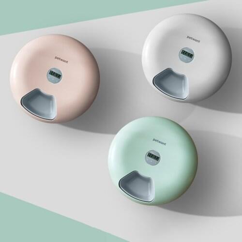 Intelligent Pet Timing Quantitative Dog Food Feeder Cat Automatic Feeding Machine Bowl