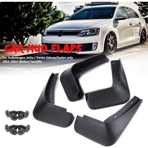 Set Car Fender Mudguard Mud Flaps Mudflaps Splash Guards Mud Flap Mudguards for VW Jetta Mk6 A6 Vento Sedan 2011 2012 2013 2014