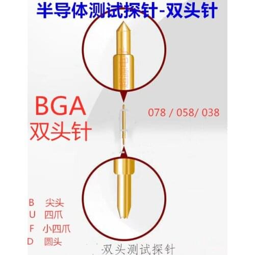A box of Double-ended Probe Semiconductor Test Pin BGA038-570/058-570 High Frequency Test Pin Two-ended Telescopic Pin