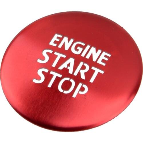 Aluminium Alloy Red Car Engine Start Stop Push Button Switch Cover Fit For Toyota Tacoma 2016 2017 2018 2019 2020