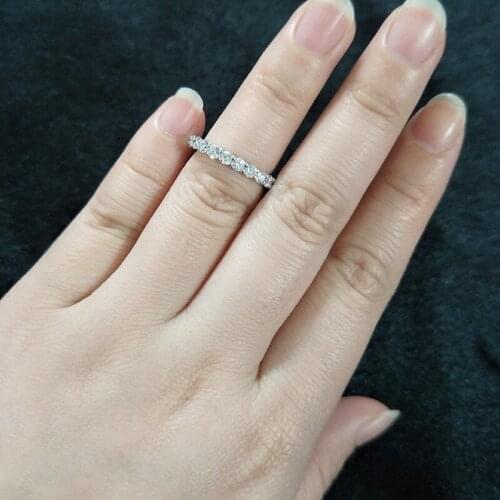 Round 2.5mm Pava Diamond Engagement Ring Lab Diamond Ring Engagement