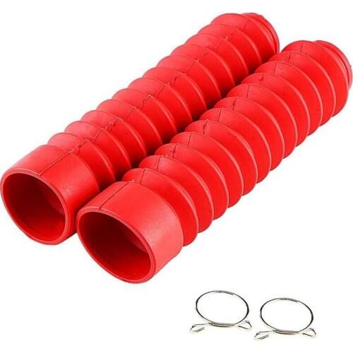 Front Fork Cover, Rubber Motoycle Front Fork Cover Gaiters Gators Boots Shock Damping Dust Cover
