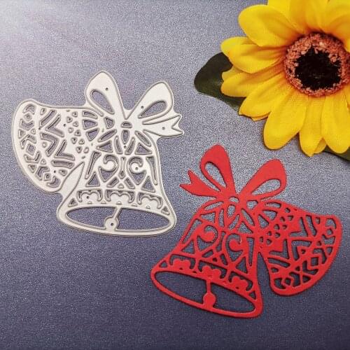 73*70mm Christmas lace bell new Metal Cutting Dies for card DIY Scrapbooking stencil Paper Craft Album template Dies