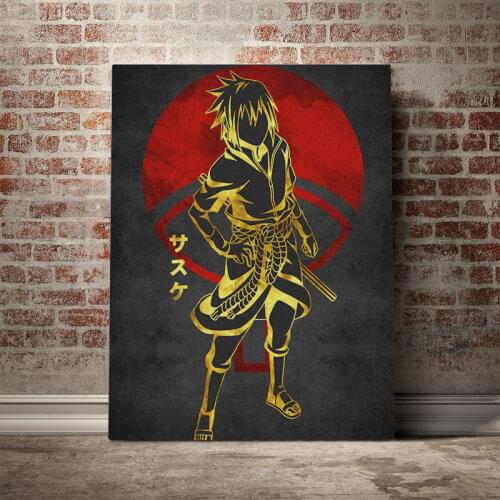 Sasuke Uchiha Posters and Prints Classic Japanese Anime Canvas Painting Animation Wall Art Pictures for Living Room Decor