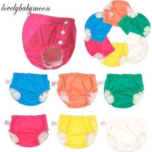 2021 New Baby Swim Diapers Waterproof Adjustable Cloth Diapers Pool Pant Swimming Diaper Cover Reusable Washable Baby Nappies