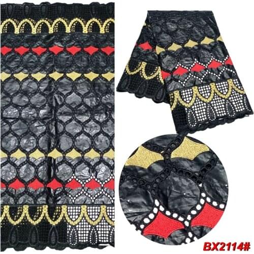 New Arrival African Bazin Riche Fabric Cotton Embroidery Dry Lace Basin Riche Material Nigerian Lace Fabric for Wedding 5Yards