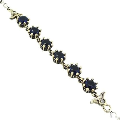 Sapphire Sterling Silver Authentic Bracelet