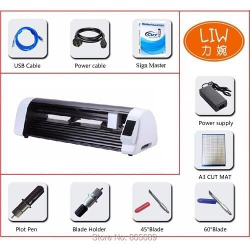 Print and cut plotter machine vinyl plotter cutterheat press sticker cutting machine low price china supplier accept paypal viny