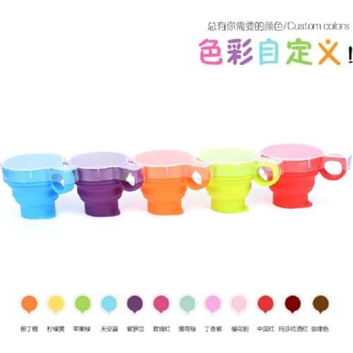WolFAce Silicone Retractable Cup Potable Telescopic Collapsible Cup Travel Outdoor Camping Hiking Water Folding Bottle Coffee