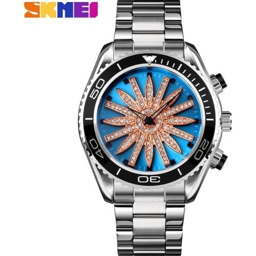Skmei Fashion Watch Men Watches Creative Mens Watches Male Wristwatch Luxury Stainless Steel strap Quartz Watch Clock reloj