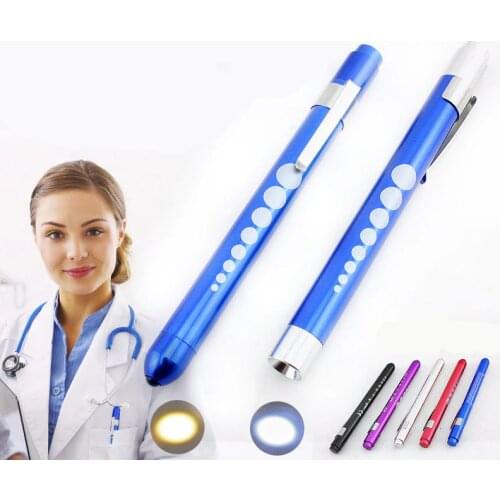LED Medical Clinical Pen Light Ophthalmic Pupil Pen Light White / Yellow Light Medical Special ENT Examination Lamp