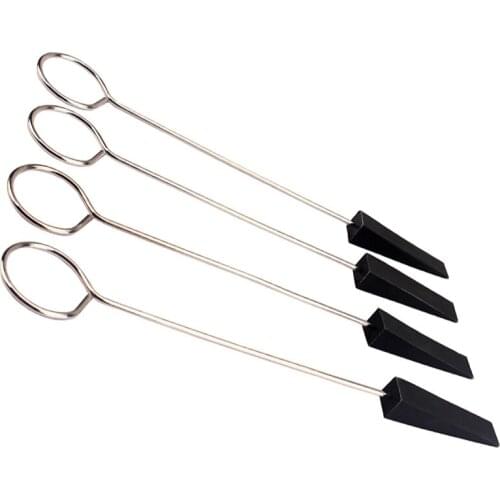 Pack of 4 Rubber Piano Mutes with Handle Tuning Kits for Pianist DIY Parts Black 185mm/7.28inch