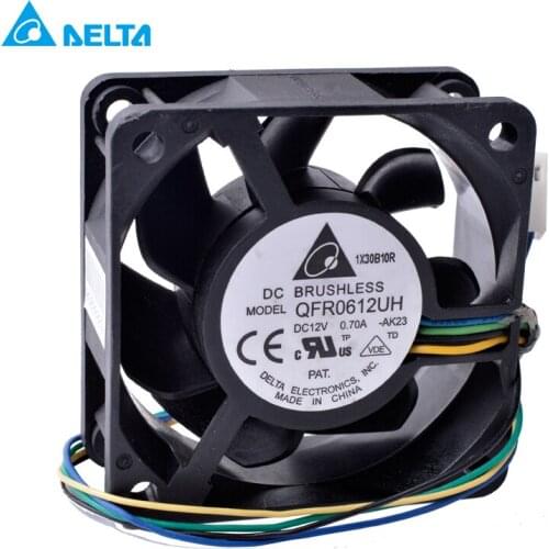 6CM 6025 60x60x25mm QFR0612UH 4-wire 4Pin PWM double ball bearing high volume air cooling fan