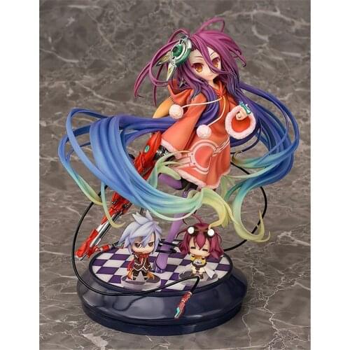 Japan Anime No Game No Life Shiro Shuvi Dora 1/7 Scale PVC Figure Figurine Collectible Toy Model Statue 22cm New With Box
