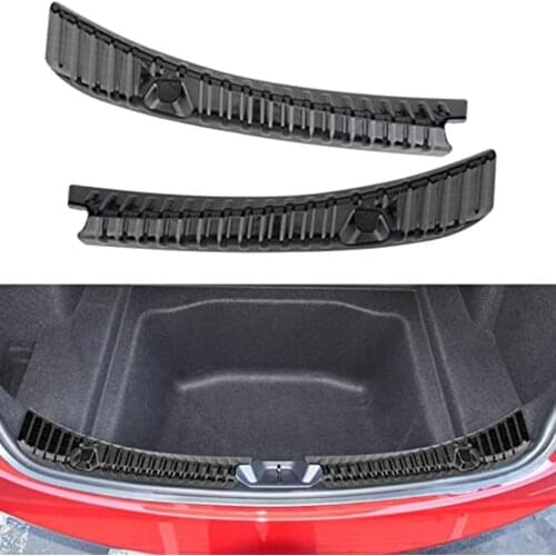 Rear Bumper Cover For Tesla Fit For Tesla Model 3 Modified Rear Trunk Shield Bumper Protector Cover Black Auto Parts